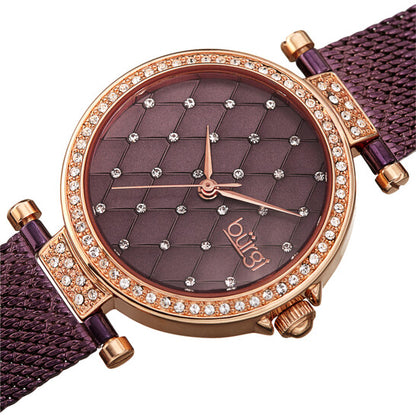 Argyle Style Purple Dial Ladies Watch