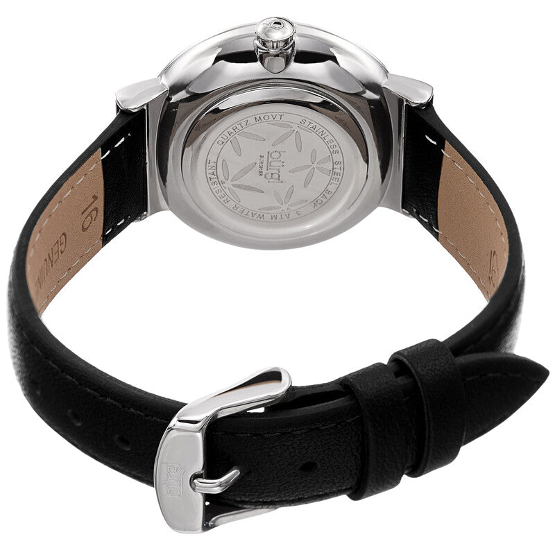 Sparkling Flower Quartz Black Dial Ladies Watch