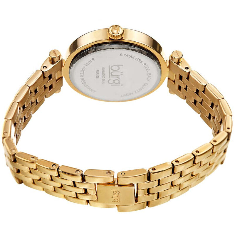 Flower Marker Quartz Diamond Green Dial Ladies Watch