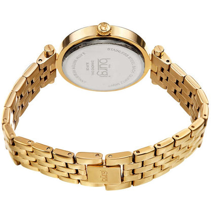Flower Marker Quartz Diamond Green Dial Ladies Watch