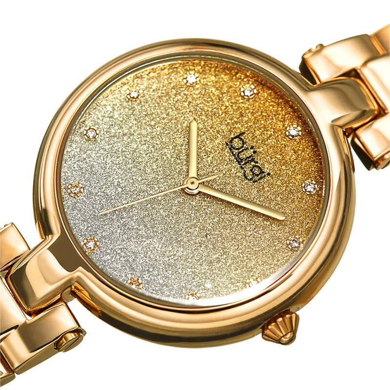 Ladies Glitter Ombre Swarovski Crystal Dial Bracelet Watch
