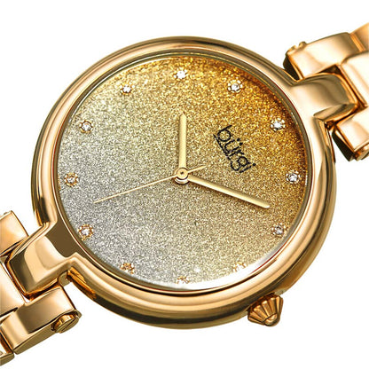 Ladies Glitter Ombre Swarovski Crystal Dial Bracelet Watch
