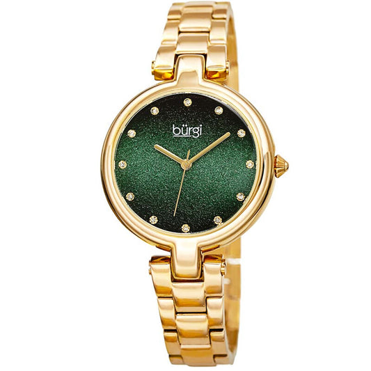 Ladies Glitter Ombre Swarovski Crystal Dial Bracelet Watch