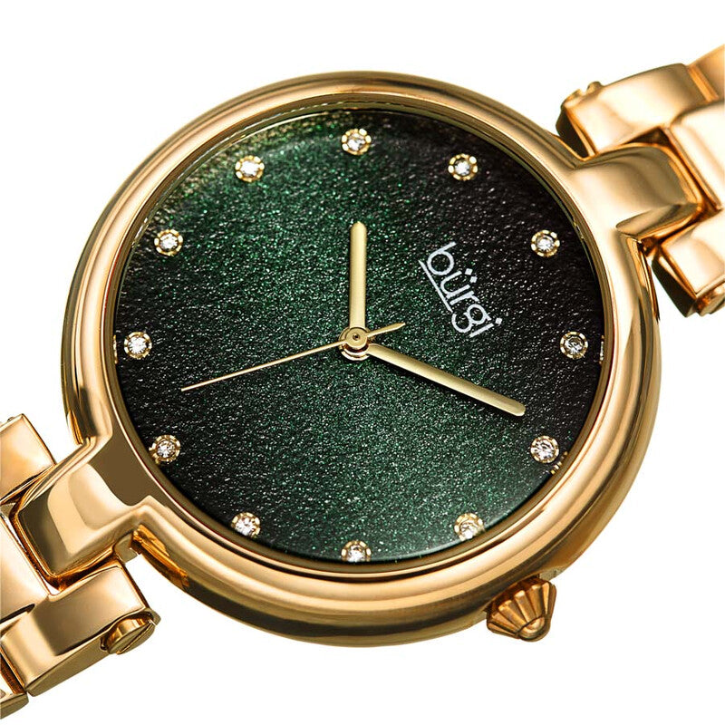 Ladies Glitter Ombre Swarovski Crystal Dial Bracelet Watch
