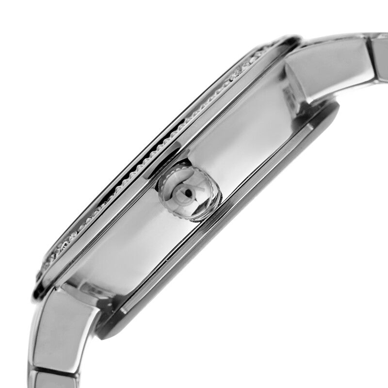 Quartz Black Dial Stainless Steel Ladies Watch