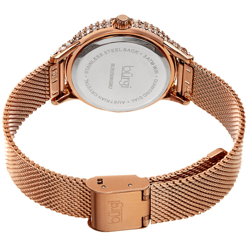 Quartz Diamond Blue Dial Ladies Watch
