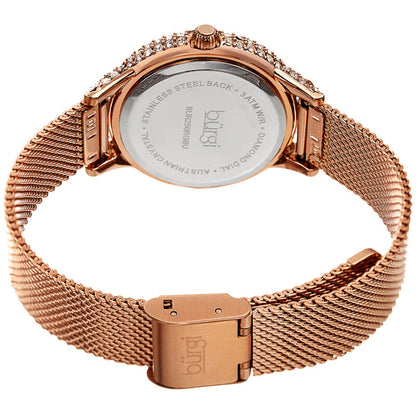 Quartz Diamond Blue Dial Ladies Watch