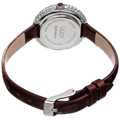 Quartz Diamond Red Dial Ladies Watch