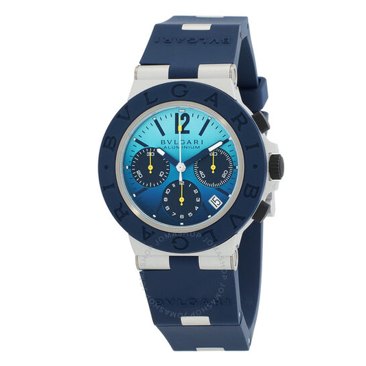 Bvlgari, Aluminium Capri Edition Chronograph Automatic Blue Dial Men's Watch