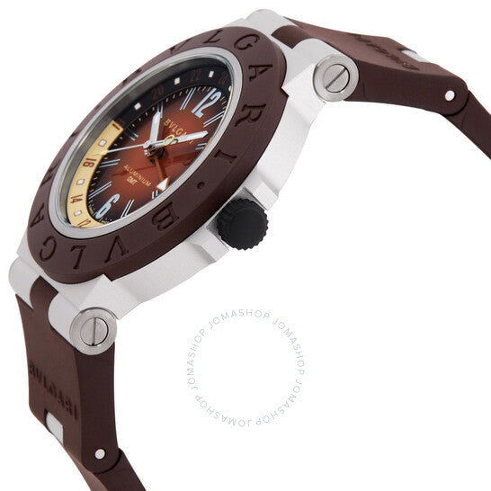 Bvlgari, Aluminium X Fender Automatic Brown Dial Men's Watch