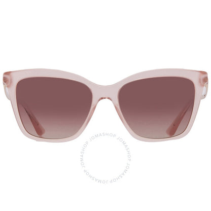 نظارة شمسية نسائية من بولغاري، بتصميم عين القطة، بلون بني متدرج، بنفسجي