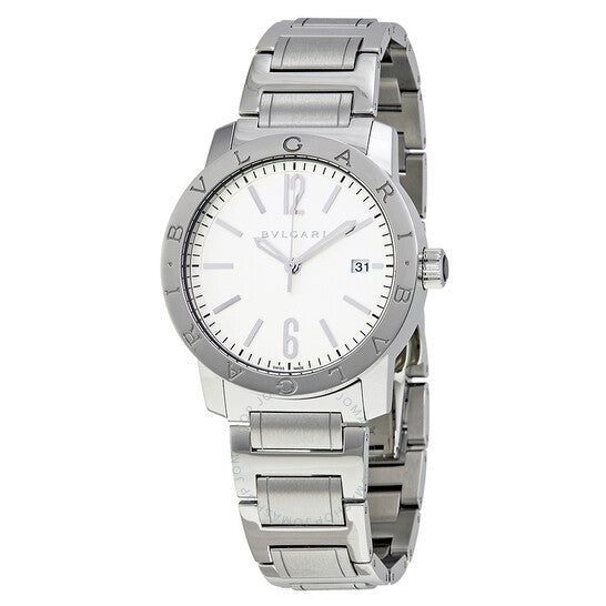 Bvlgari, Automatic Silvered Opalin Dial Men's Watch