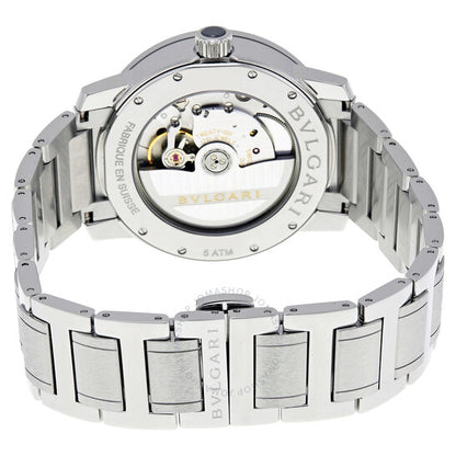 Bvlgari, Automatic Silvered Opalin Dial Men's Watch