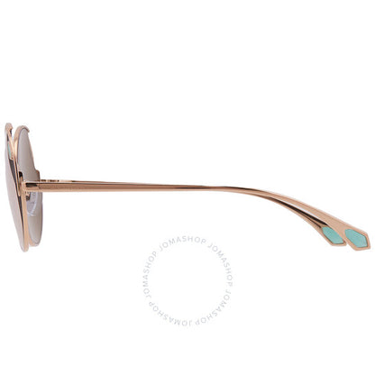Bvlgari, Clear Mirror Rose Gold Round Ladies Sunglasses