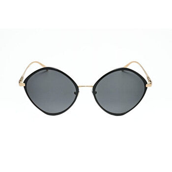 Ladies Black Irregular Sunglasses