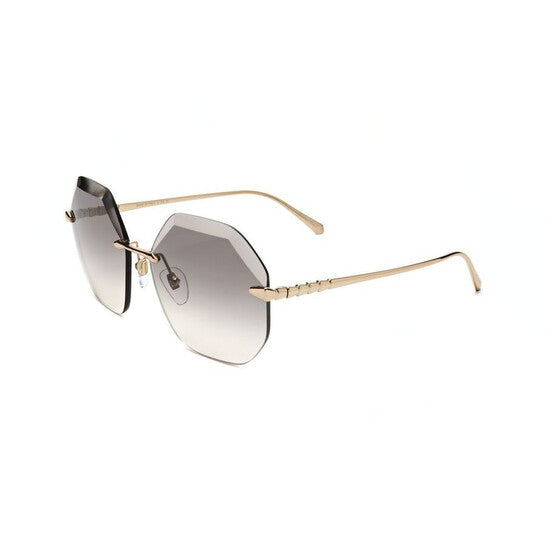 Ladies Gold Tone Geometric Sunglasses