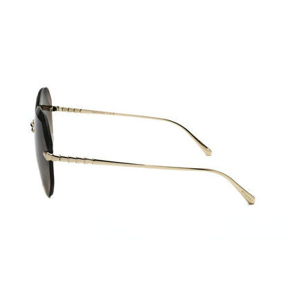 Ladies Gold Tone Geometric Sunglasses