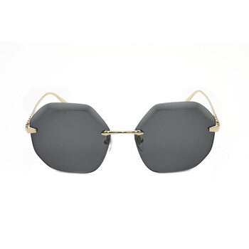 Ladies Gold Tone Geometric Sunglasses