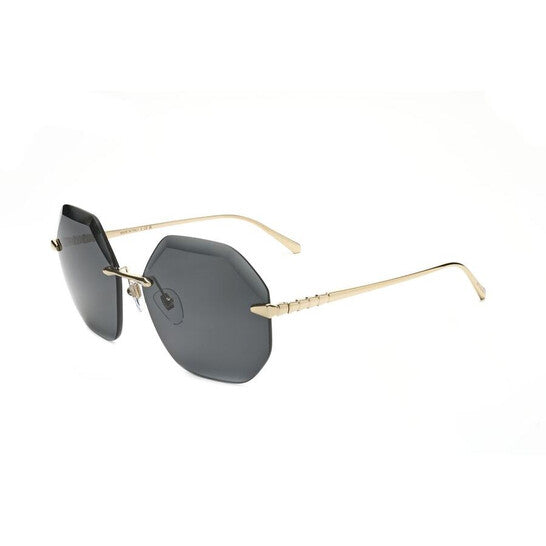 Ladies Gold Tone Geometric Sunglasses