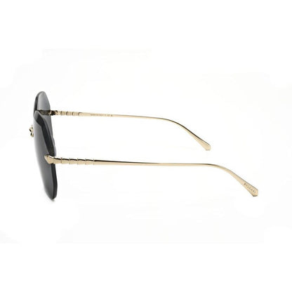 Ladies Gold Tone Geometric Sunglasses