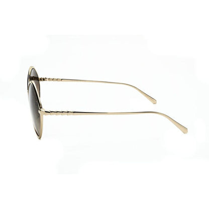 Ladies Gold Tone Irregular Sunglasses