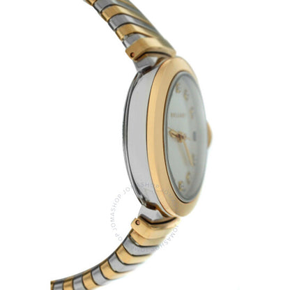 ساعة بولغاري لوتشيا للسيدات بمينا أبيض وماس