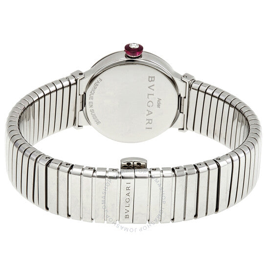 Bvlgari, LVCEA Tubogas Quartz Diamond Black Dial Ladies Watch