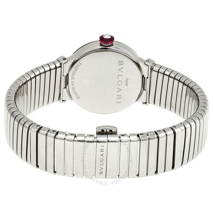 Bvlgari, LVCEA Tubogas Quartz Diamond Black Dial Ladies Watch