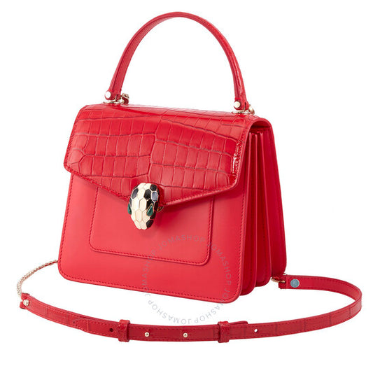 Bvlgari, Serpenti Forever Crossbody Bag- Red