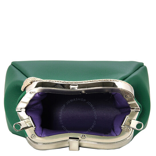 Bvlgari, Serpentine Calf Leather Micro Pouch - Green
