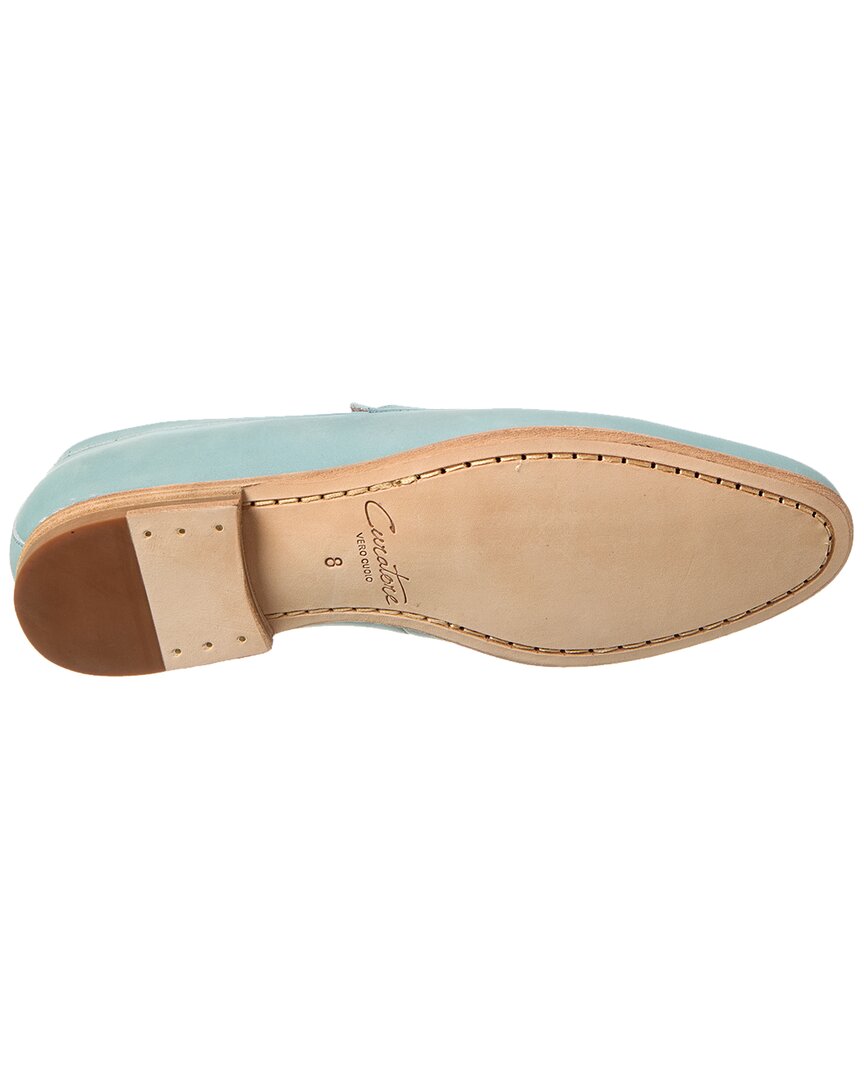 suede penny loafer