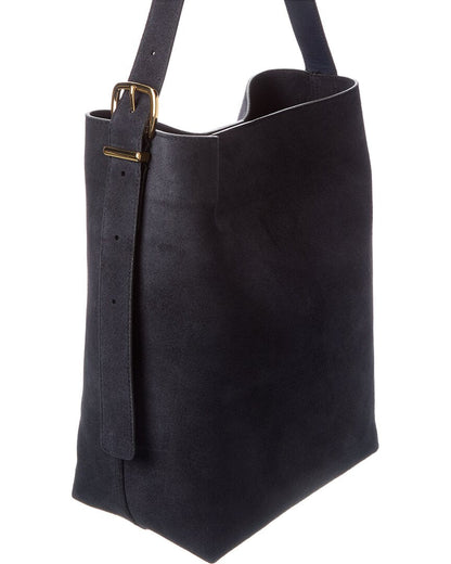 suede essentials bucket tote