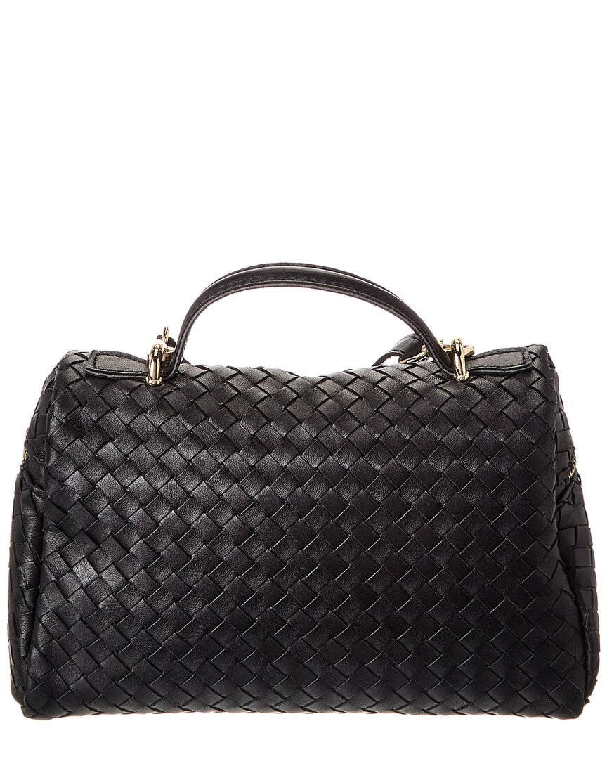 quinn hand-woven leather crossbody