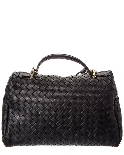quinn hand-woven leather crossbody