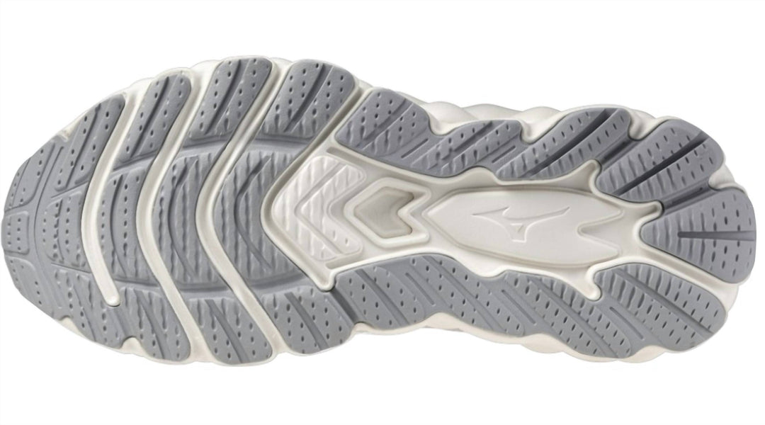 women's wave sky 8 running shoes in harbor mist-snow white (hm01)