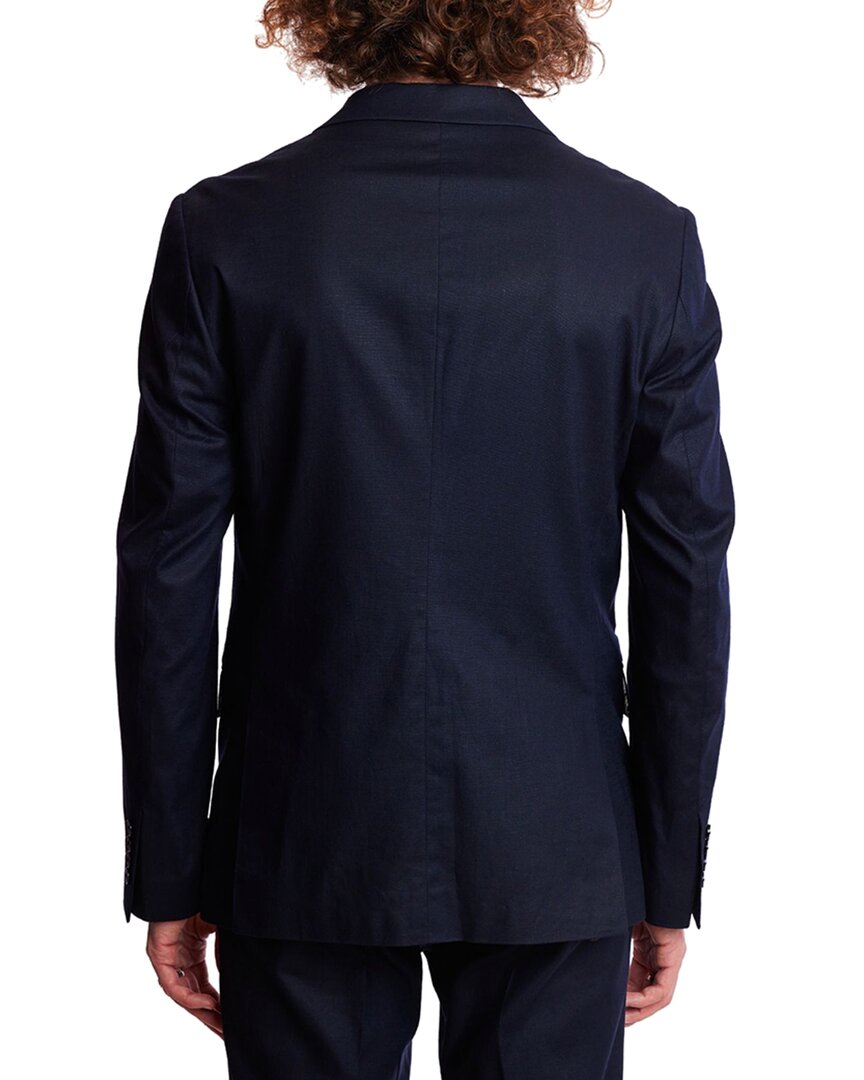 dover slim fit linen-blend jacket