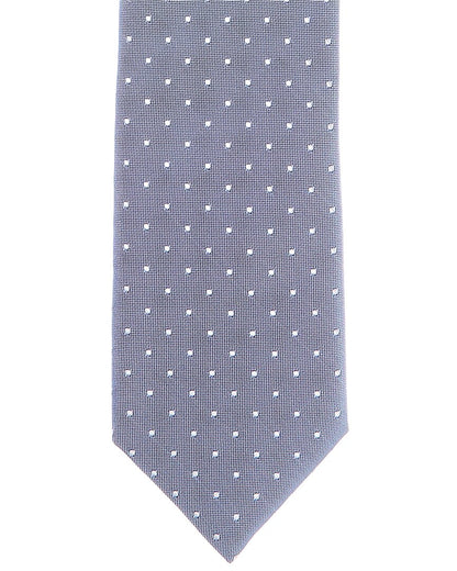 blue dots silk-blend tie