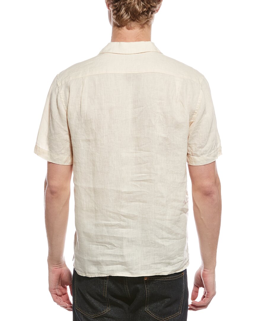 linen pintuck camp shirt