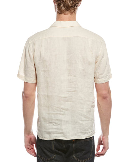 linen pintuck camp shirt