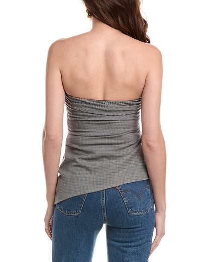 genevieve wool-blend top