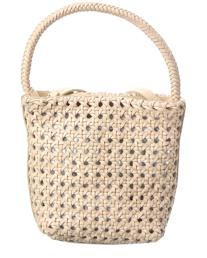 micro caning bucket bag