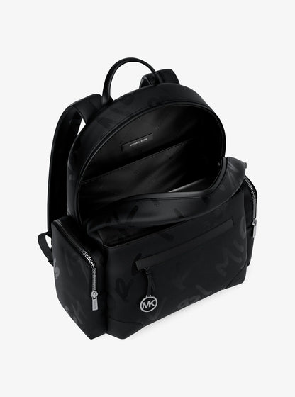prescott large printed nylon backpack