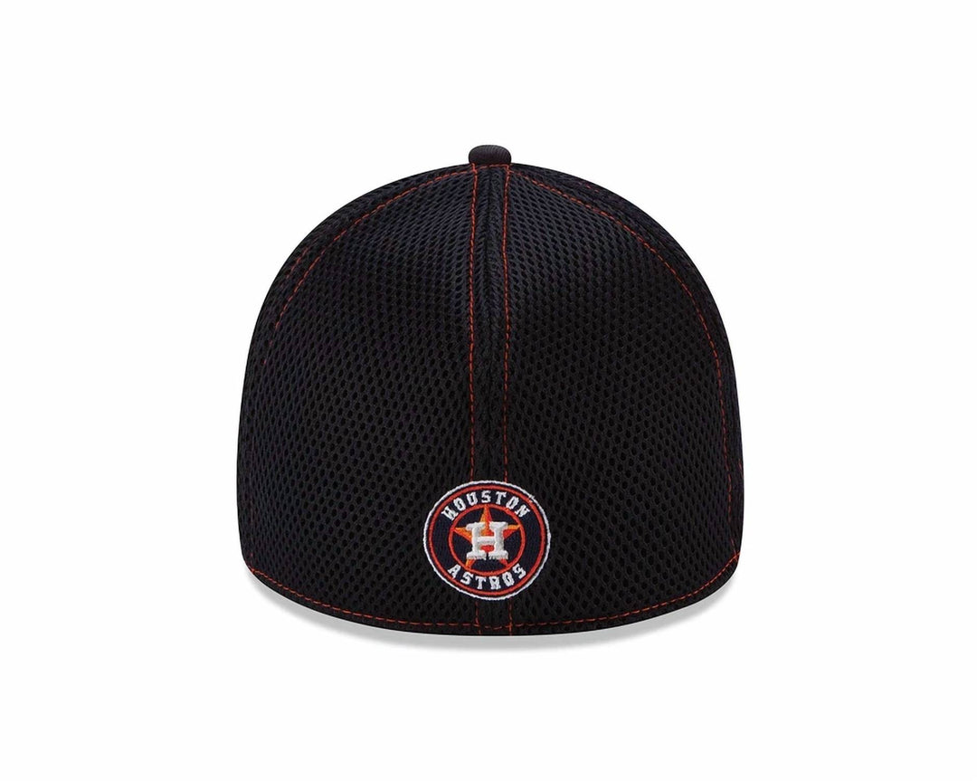 men's mlb neo houston astros 39thirty stretch fit cap in black