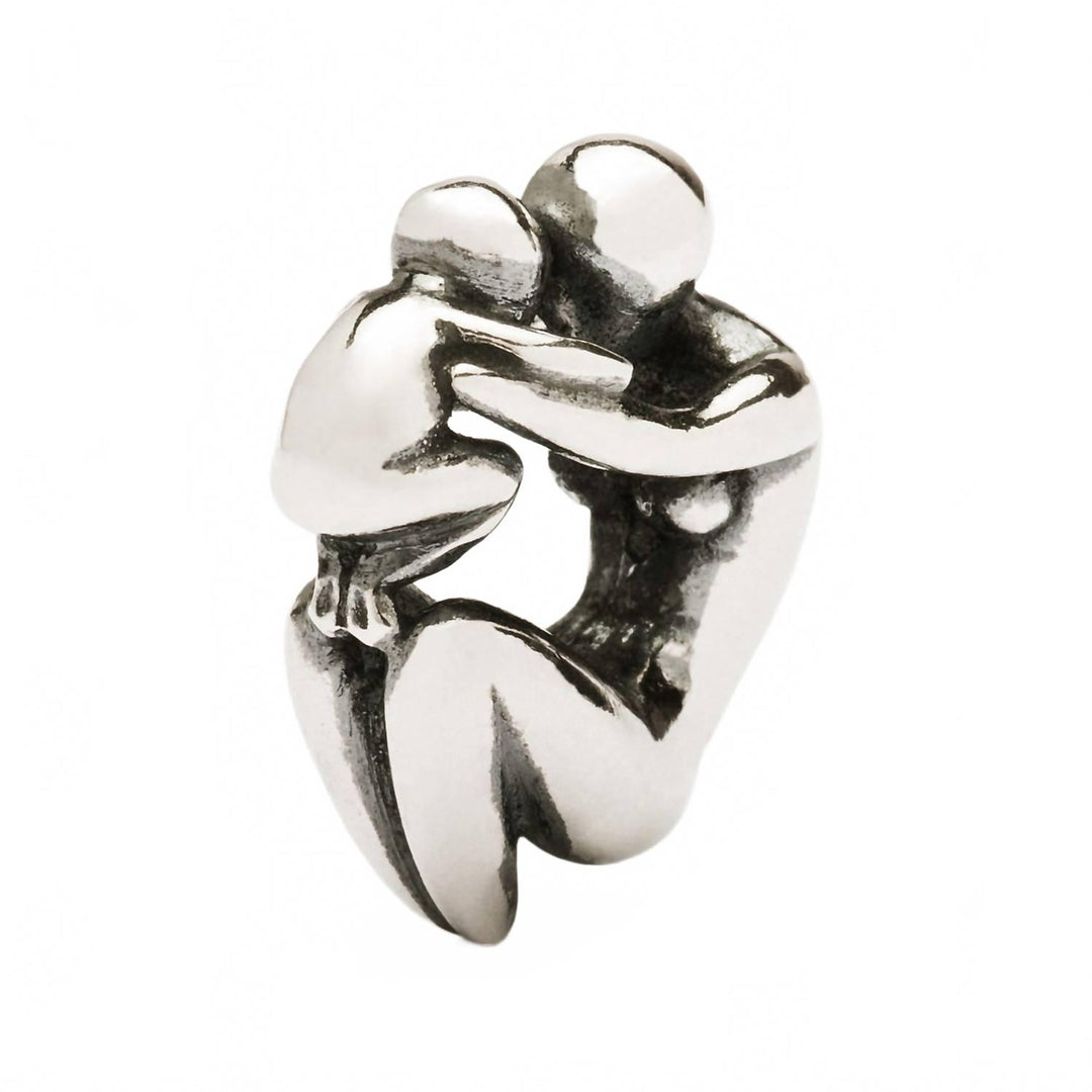 women's maternity bead charm in silver