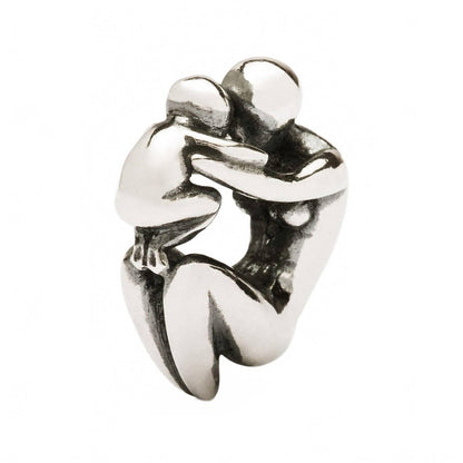 women's maternity bead charm in silver
