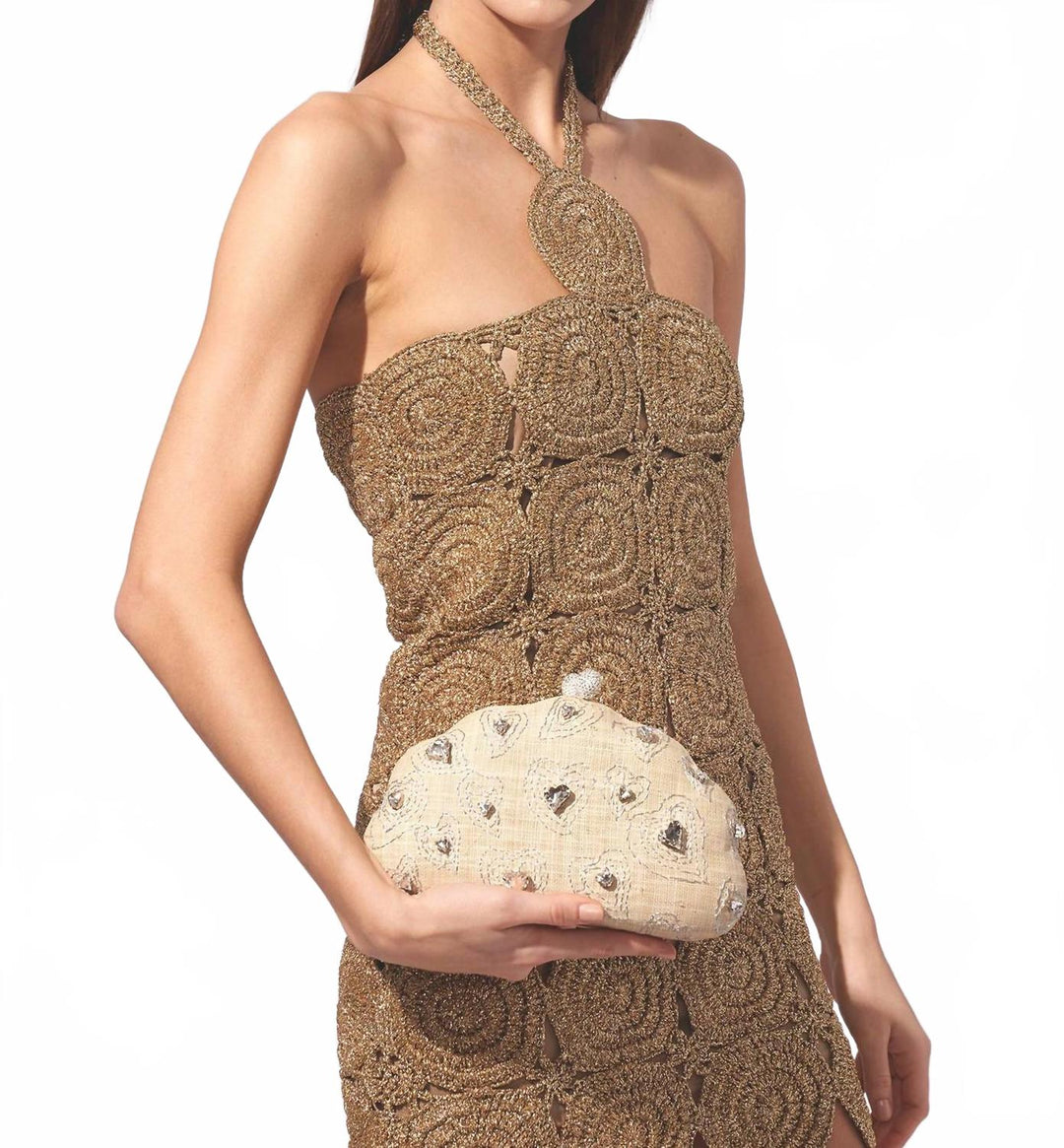 women's lanai clutch in beige