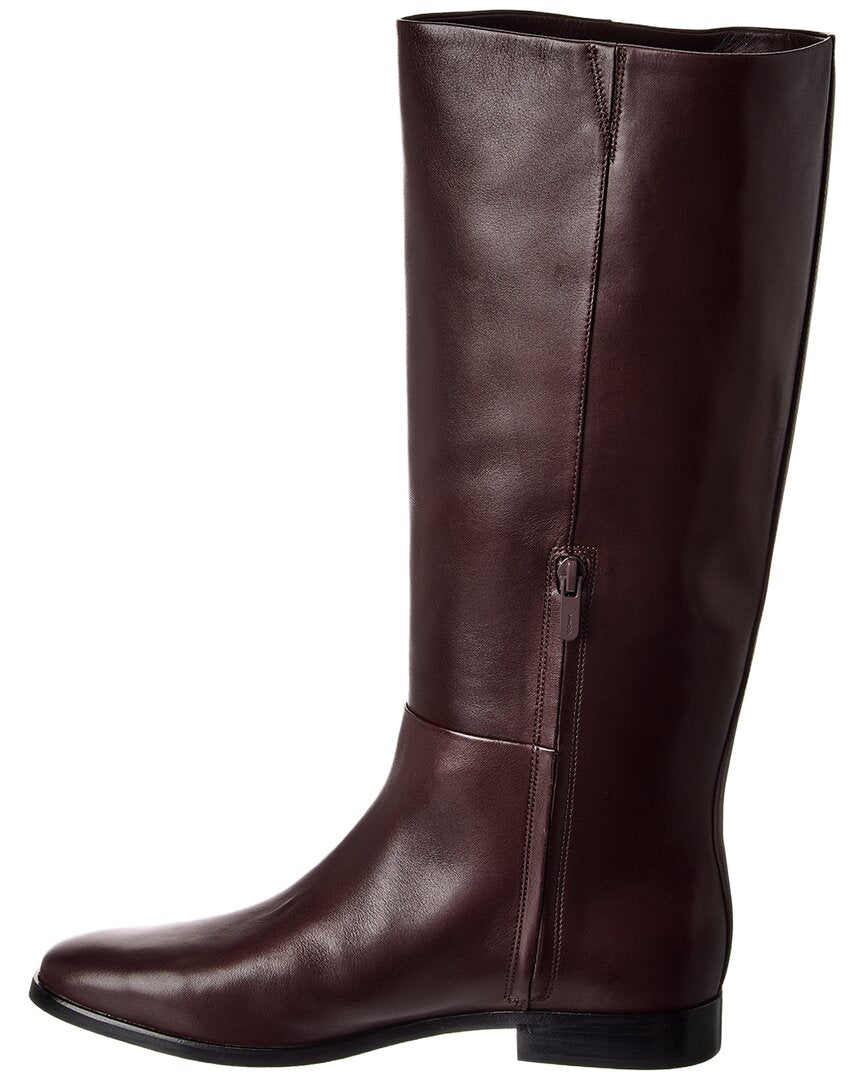 martell wide calf leather boot