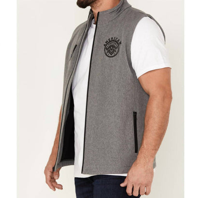 kendleton vest in charcoal