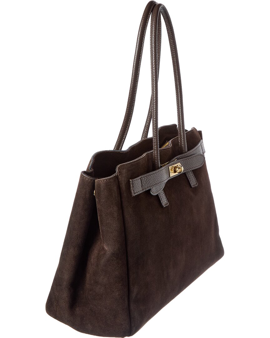 aurelia suede handbag