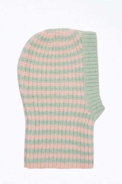 One Size - green/pink stripes